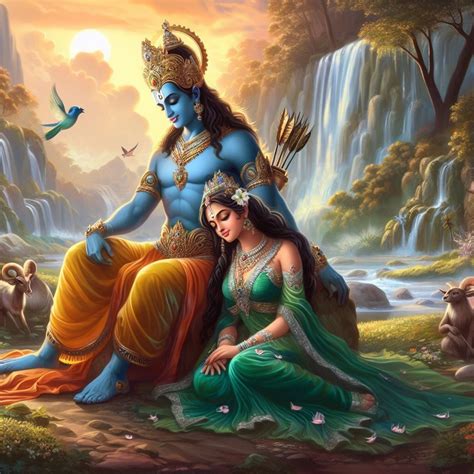 Lord Rama and Sita | Hindu art, Ram sita photo, Ram sita image