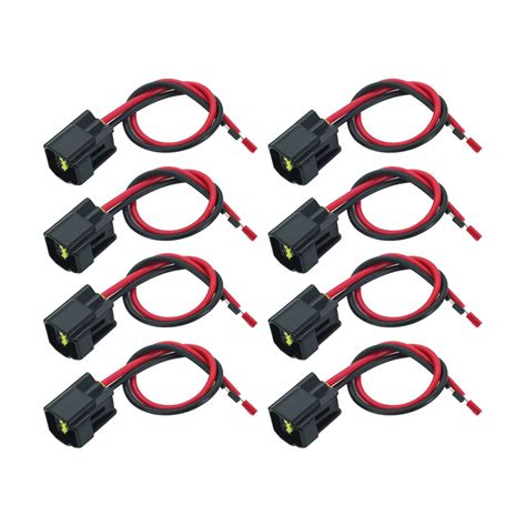 (8Pcs) 2-way Modular Ignition Coil Female Connector Plug Wire Harness ...