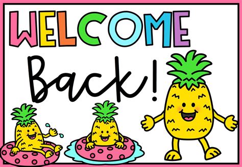 Free Printable Welcome Back Sign Templates [PDF, Word]