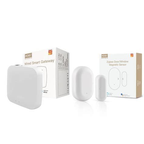 Buy MOES Smart Door and Window Sensor with Tuya ZigBee 3.0 Wired Hub ...