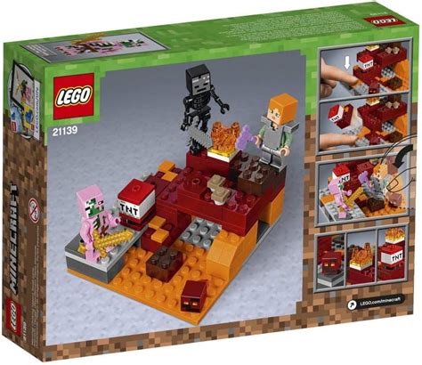 LEGO Minecraft The Nether Fight 21139 Building Kit India | Ubuy