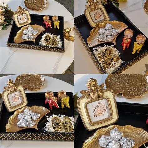 Art Street Diwali Gift Hamper Combo Set, Handmade Decorative & Serving ...