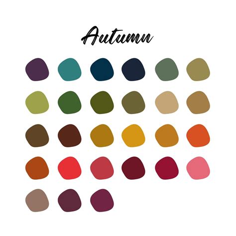 Autumn Digital Art Color Palette - Etsy | Color palette challenge ...