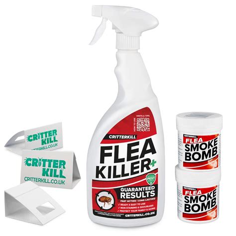 Critterkill Flea Killer Kit For Low Level Home Infestation Flea ...