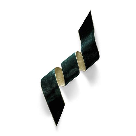 Emerald Velvet with Gold Trim Ribbon | Frontgate