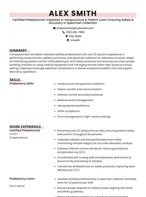 Phlebotomy Cover Letter