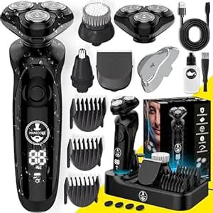 7-in-1 Electric Razor for Men with USB Charging Station - Shaver with ...