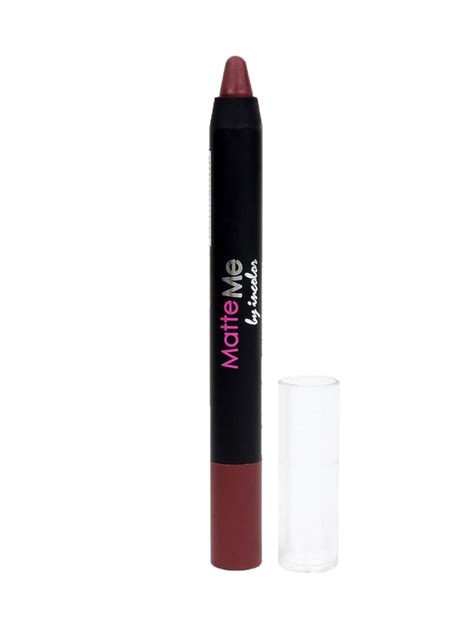 Incolor Matte Me Crayon Pencil Lipstick 25 Ash Pink, Soft Matte Finish ...