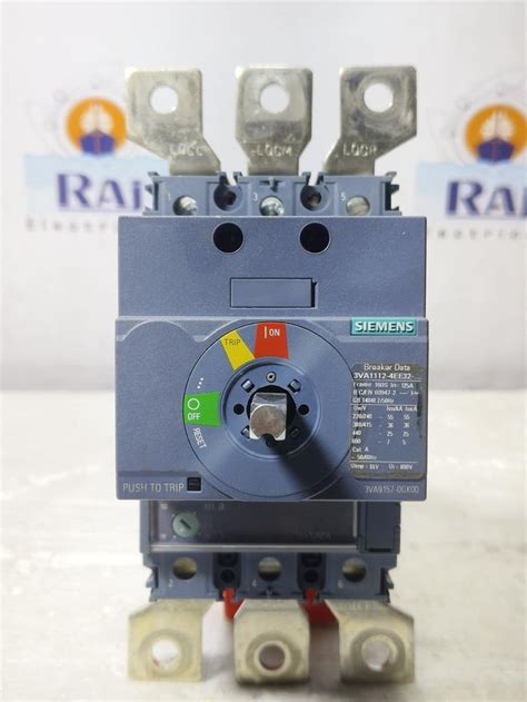 SIEMENS 3VA1112-4EE32-0AA0 125 AMP CIRCUIT BREAKER MCCB 3 POLE | RAJ ...