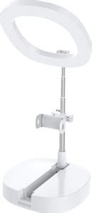 DUDAO Foldable 7 Inch Ringlight and Upto 2.5 Feet Tripod Stand with 3 ...