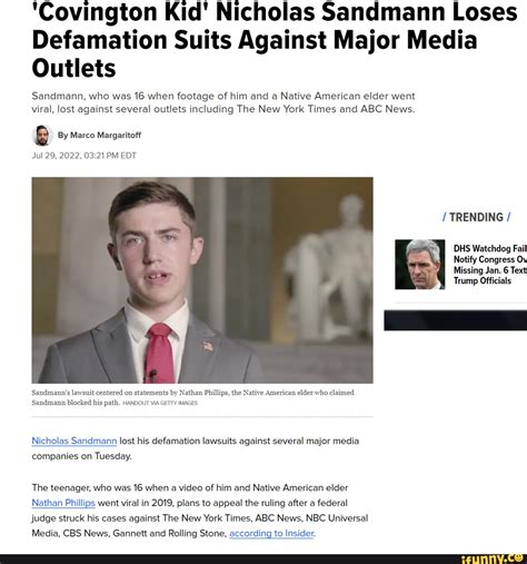 Image result for Nicholas Sandmann