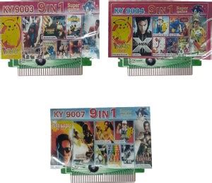 VK MART 8 Bit Tv Video Game Cassettes Games Included PACMAN, ADVENTURE ...