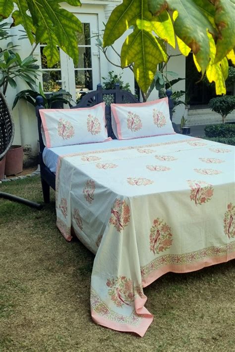 Nest Block Print Bedsheet Set