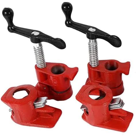 Buy LLPP 2 Pack 3/4" Wood Gluing Pipe Clamp Set, Wood Gluing Pipe Clamp ...