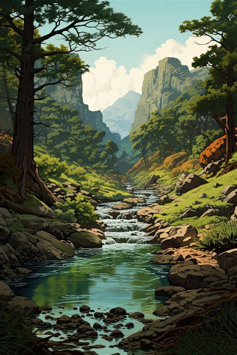 Nature Landscape Art 的图像结果