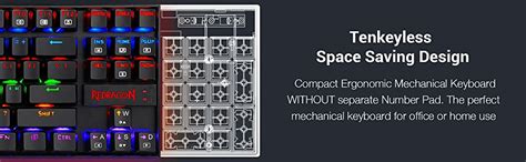 Amazon.in: Buy Redragon Kumara K552 Rainbow LED Backlit TKL Ten Key ...