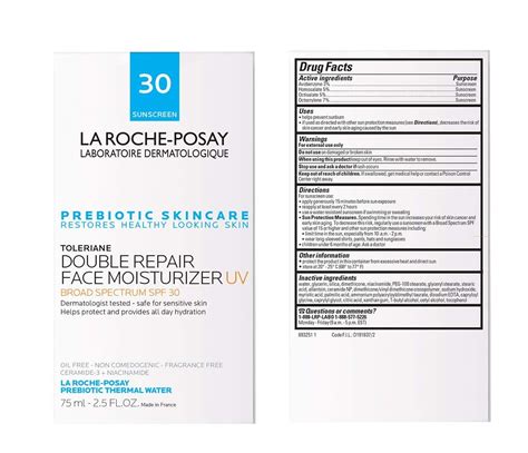 Buy LAR0CHEPosay_ Toleriane Double Repair UV SPF Moisturizer for Face ...