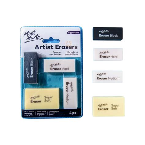 Mont Marte Signature Artist Erasers Set of 4