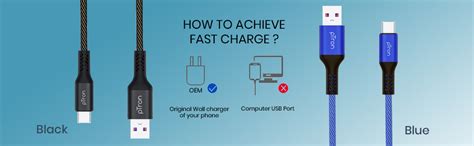 pTron Solero 3.1A (15W) Type-C Data & Fast Charging Cable, 480Mbps Data ...