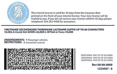 Image result for Alabama Drivers License