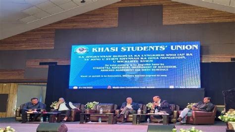 Meghalaya Khasi Students' Union demand introduction of Article 371 ...