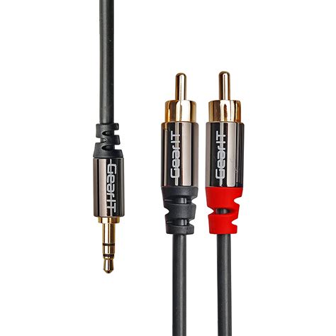 Amazon.in: Buy GearIt (2-Pack) 3.5mm Male to 2 RCA Male Adapter Stereo ...