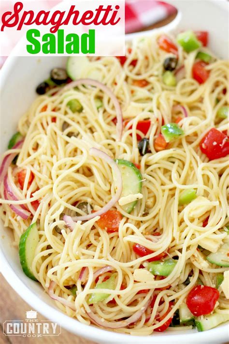 Spaghetti Salad - The Country Cook