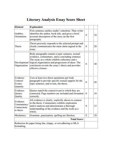 Image result for Literary Analysis Essay Examples