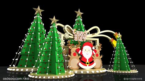 商场夜景圣诞树温馨装扮高清图片下载-正版图片500194776-摄图网