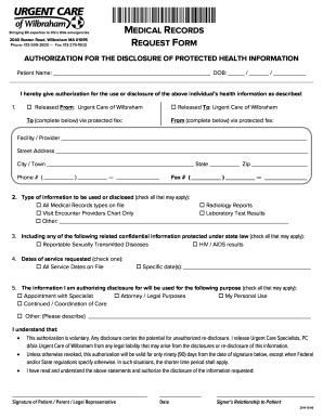 Urgent Care Wilbraham Ma - Fill and Sign Printable Template Online
