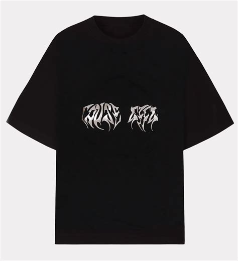 'Blackout' Distressed Metal Embroidered T-shirt – Cause&Effect