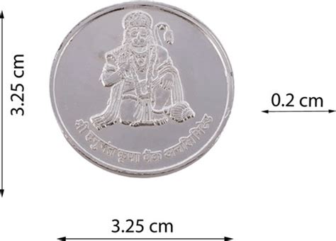 Pray Everyday Hanuman Ji Silver Plated Coin (Set of 7) | Hanuman Ji ...
