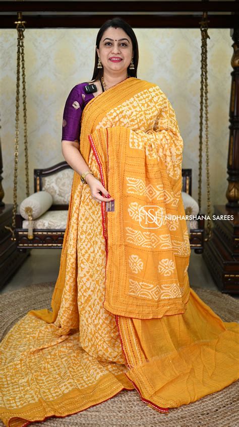Cotton With Katha Stitch And Sequence Concept – Nidharshana Sarees