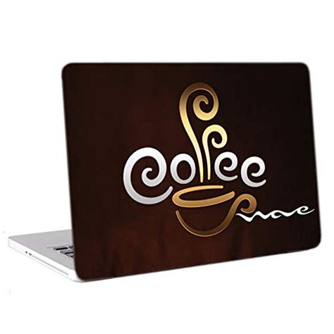 indianakart Multi Colour Coffe Logo Design Vinyl Laptop/Skin Stickers ...