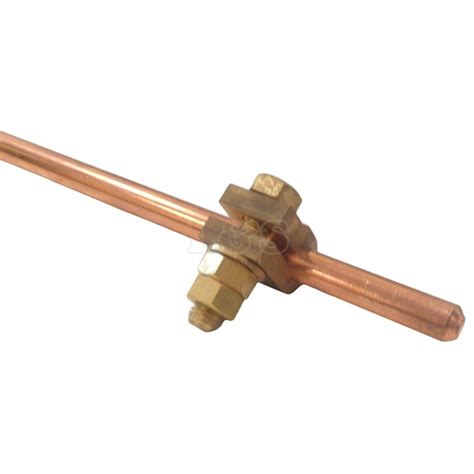 Buy 3/8" x 4ft Ground/Earth Rod Complete with Connector Clamp Online at ...