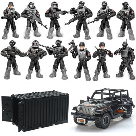 ENHANA SWAT Military Police Building Block Toy Set for Kids A Car with ...