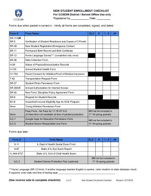 Fillable Online Forms due when packet is turned in - Verify all forms ...