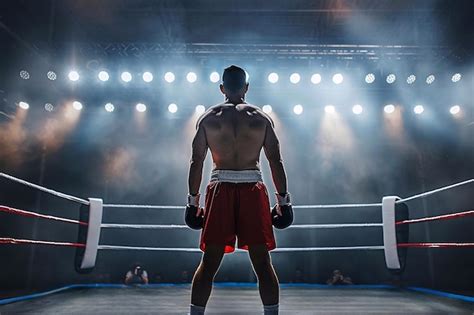 Boxing Match Back View Shot 的图像结果