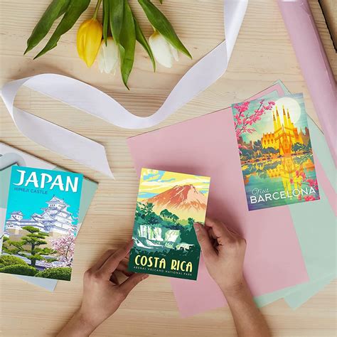 Buy Xiangling 50pcs Travel Posters Wall Collage Kit,Trendy Urban Travel ...