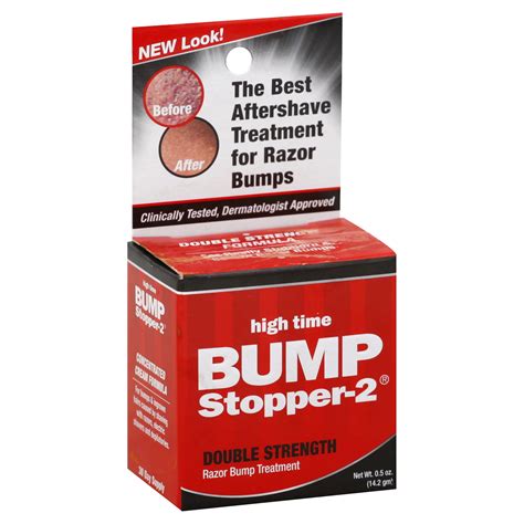 High Time Bump Stopper, 2 Razor Bump Treatment, Double-Strength 0.5 Oz ...