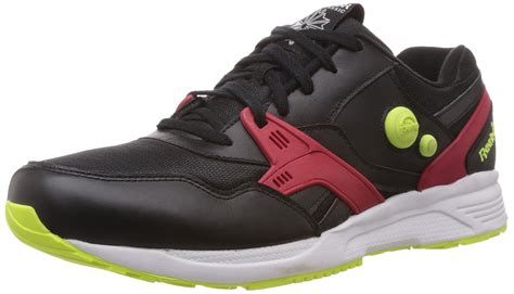 Buy Reebok Classics Men's Black and Red Leather Running Shoes - 6 UK at ...