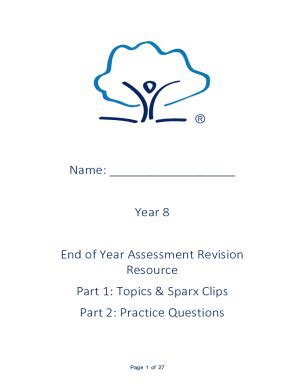 Fillable Online Year 8 End of Year Maths TestAssessmentBeyond - Twinkl ...