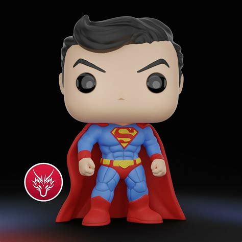 Archivo STL Superman Funko Pop Custom 🦸‍♂️・Modelo para descargar e ...