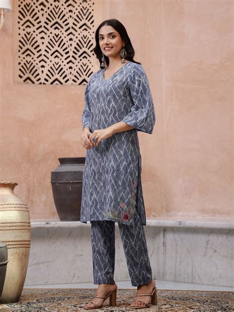 Floral Printed Kurta Set