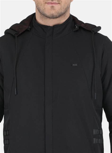 Buy Men Black Solid Jacket Online in India - Monte Carlo