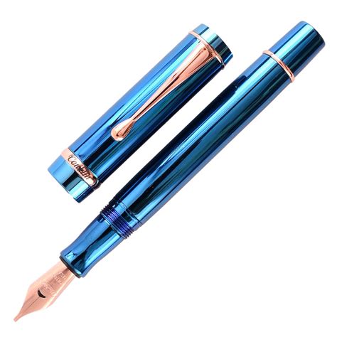 Conklin Duragraph Metal PVD Fountain Pen – Blue RGT — Mango