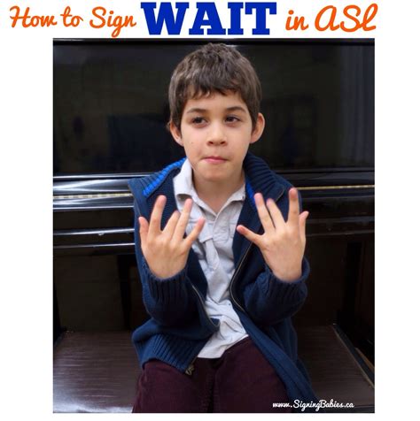 Image result for How to Sign Wait