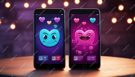 Premium Photo | Two smartphones side by side screens displaying ...