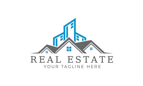 Real estate company logo, Modern home vector logo art, Construction ...