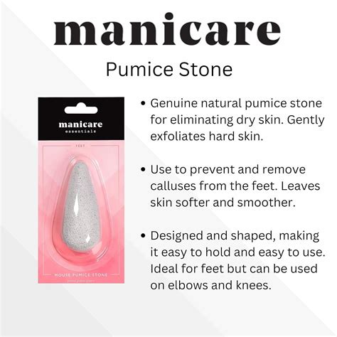 Manicare Mouse Pumice Stone | Exfoliates Dead Skin, Removes Corns & Calluses | Natural Pumice ...